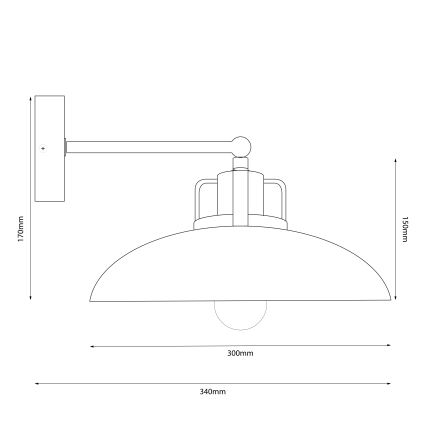 Aplică Brilagi FLAMENGO 1xE27/60W/230V bej