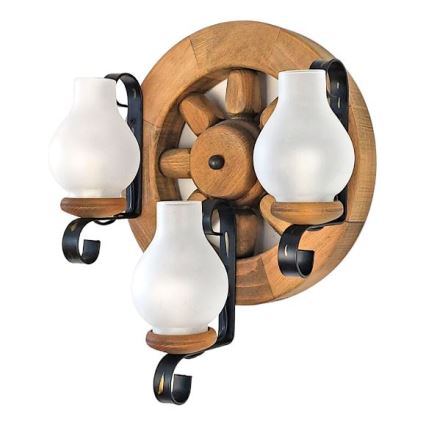 Aplică Brilagi ROATA APLICA 3xE14/40W/230V fag