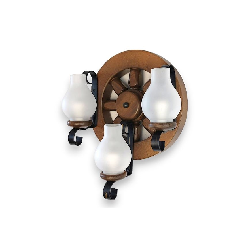 Aplică Brilagi ROATA APLICA 3xE14/40W/230V fag/nuc