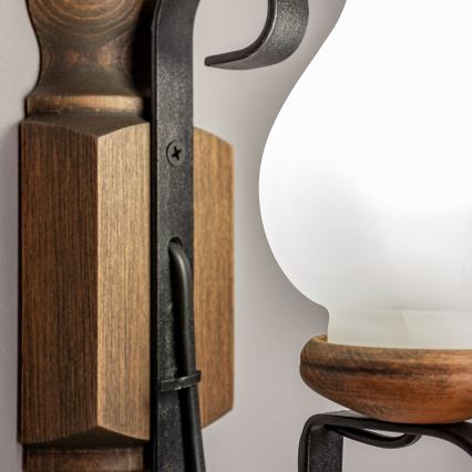 Aplică Brilagi RUSTIC 1xE14/40W/230V fag