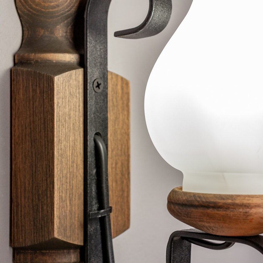 Aplică Brilagi RUSTIC 1xE14/40W/230V fag