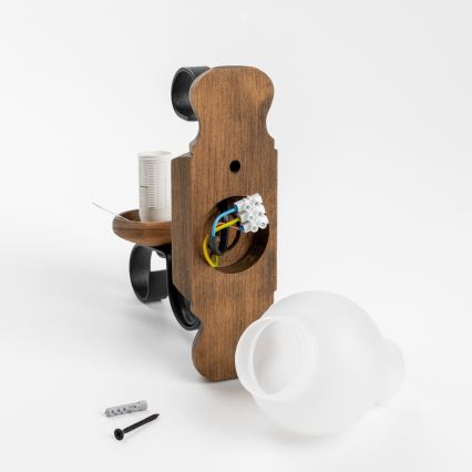 Aplică Brilagi RUSTIC 1xE14/40W/230V fag