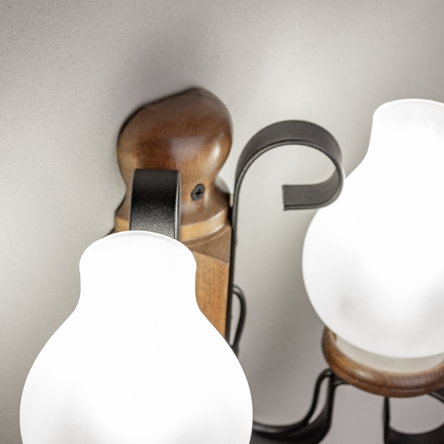 Aplică Brilagi RUSTIC 2xE14/40W/230V fag/nuc