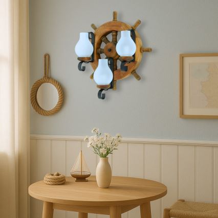 Aplică Brilagi TIMONA 3xE14/40W/230V fag