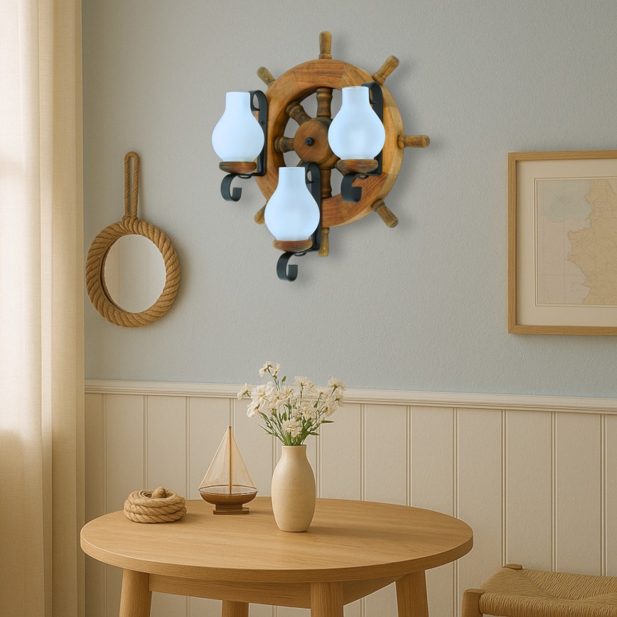 Aplică Brilagi TIMONA 3xE14/40W/230V fag