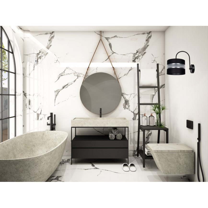 Aplică CORAL 1xE27/60W/230V neagră