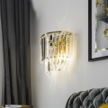 Aplică de cristal Brilagi MOZART 2xE14/40W/230V auriu