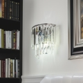 Aplică de cristal Brilagi MOZART 2xE14/40W/230V crom lucios