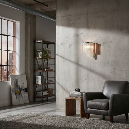 Aplică de cristal Ideal Lux CARLTON 3xE14/40W/230V crom lucios