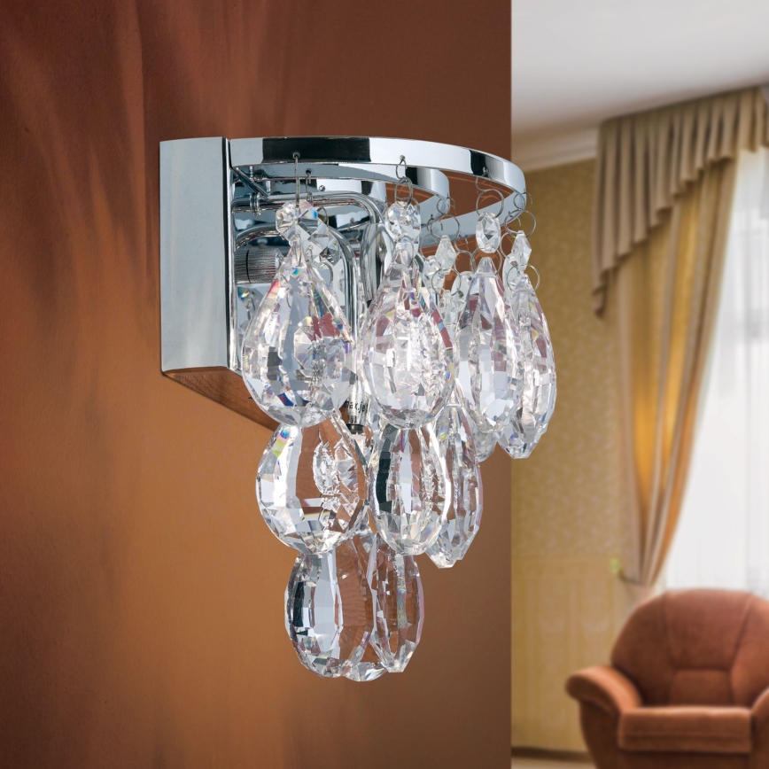 Aplică de cristal CELESTE 2xG9/40W/230V crom lucios