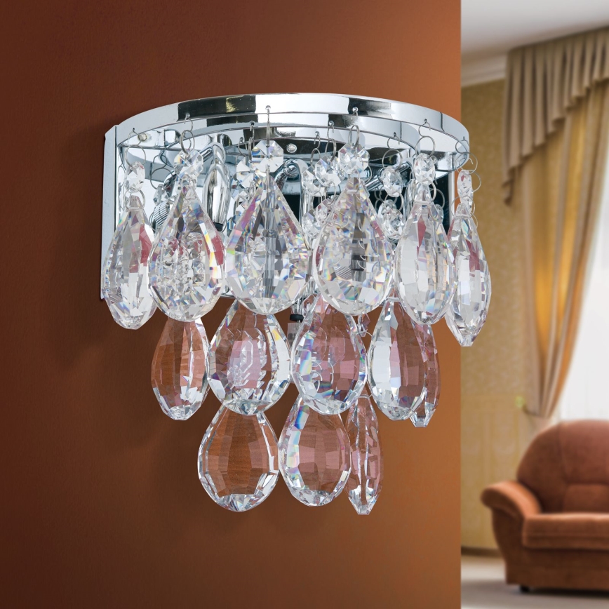 Aplică de cristal CELESTE 2xG9/40W/230V crom lucios