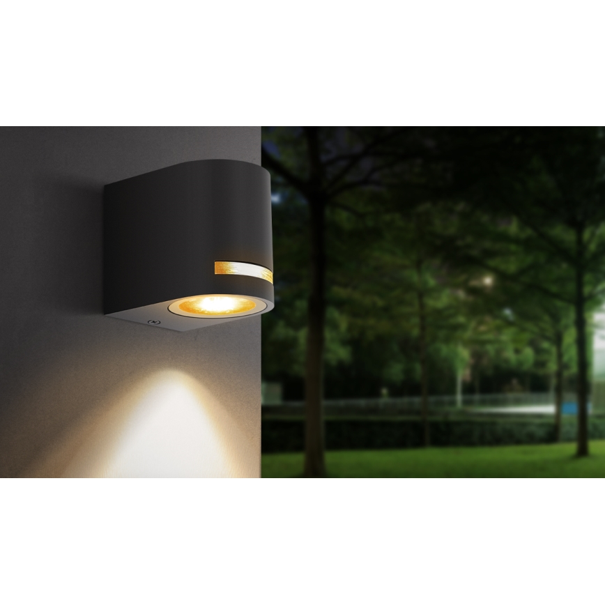 Aplică de exterior Aigostar 1xGU10/35W/230V negru IP54