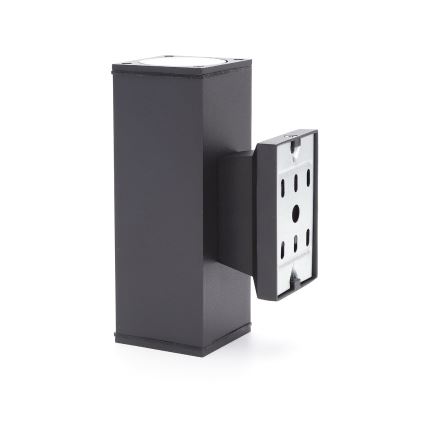 Aplică de exterior Aigostar 2xGU10/230V negru IP65 dreptunghiular