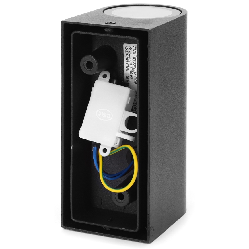 Aplică de exterior Aigostar 2xGU10/35W/230V negru IP54