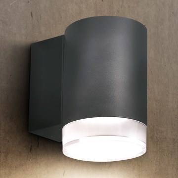 Aplică de exterior Brilagi MATERA 1xGU10/30W/230V antracit IP54