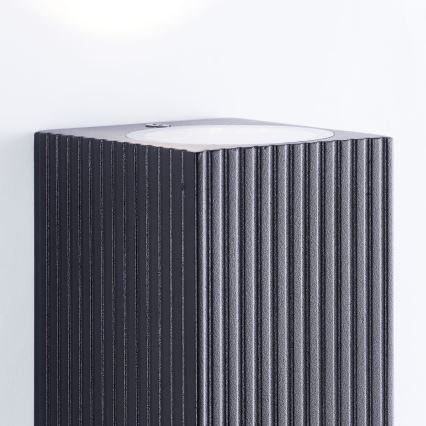 Aplică de exterior Brilliant JELANI 2xGU10/10W/230V IP44 negru