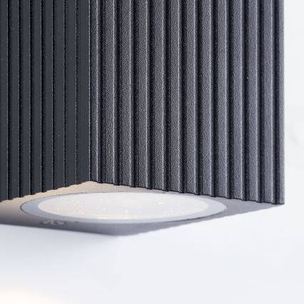 Aplică de exterior Brilliant JELANI 2xGU10/10W/230V IP44 negru