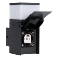 Aplică de exterior cu priză DASTEN 1xG9/11W/230V IP44 negru