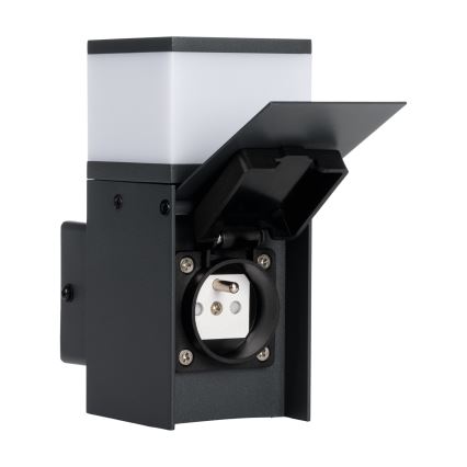 Aplică de exterior cu priză DASTEN 1xG9/11W/230V IP44 negru