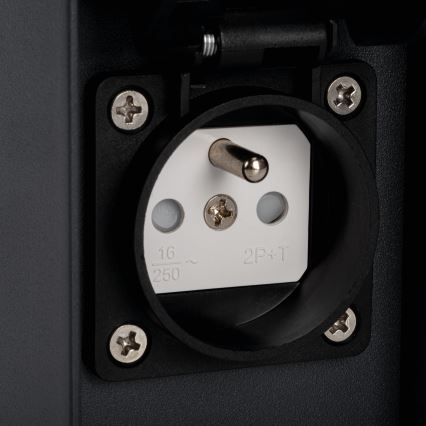 Aplică de exterior cu priză DASTEN 1xG9/11W/230V IP44 negru