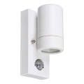 Aplică de exterior cu senzor 1xGU10/10W/230V albă IP44 Rabalux