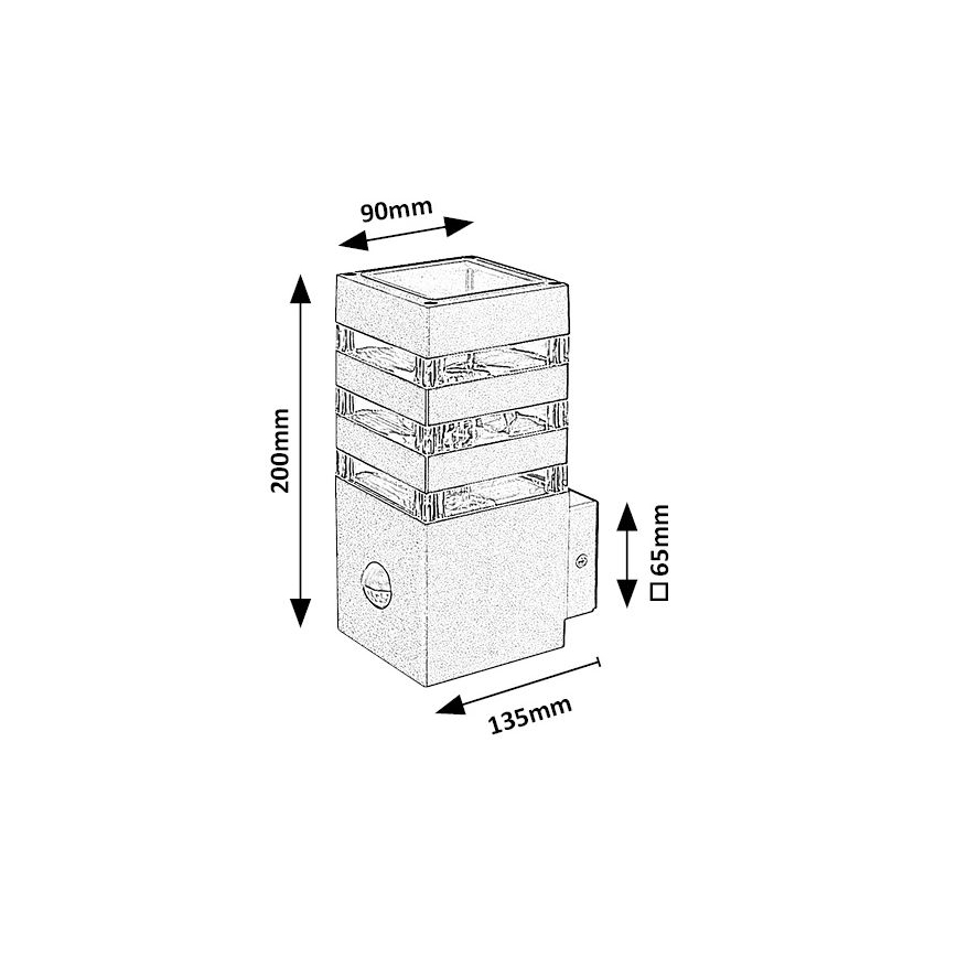 Aplică de exterior cu senzor 1xE27/12W/230V IP44 Rabalux