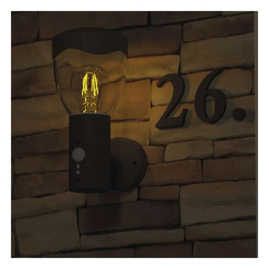 Aplică de exterior cu senzor ARTEO 1xE27/15W/230V IP44