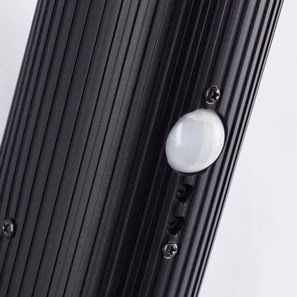 Aplică de exterior cu senzor Brilliant KALEO 1xE27/10W/230V IP44 negru