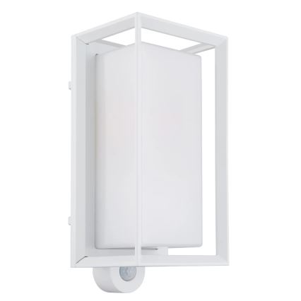 Aplică de exterior cu senzor Globo 1xE27/60W/230V IP44 alb
