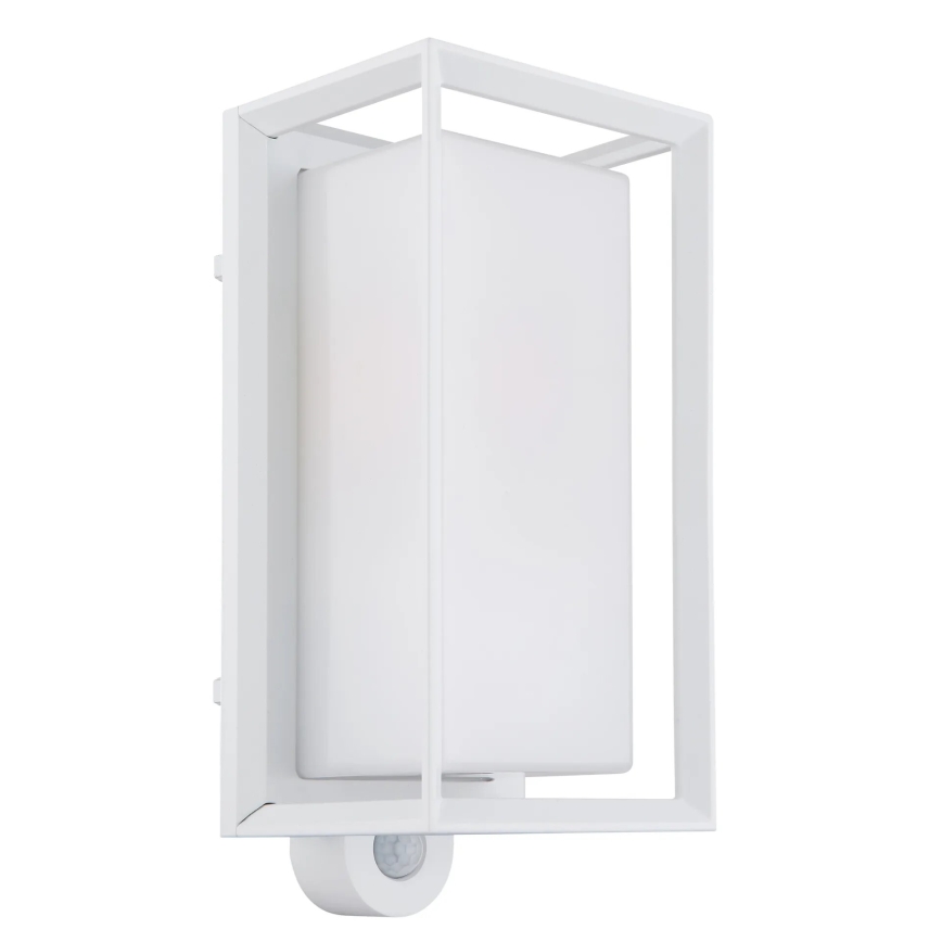 Aplică de exterior cu senzor Globo 1xE27/60W/230V IP44 alb