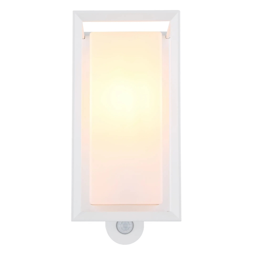 Aplică de exterior cu senzor Globo 1xE27/60W/230V IP44 alb
