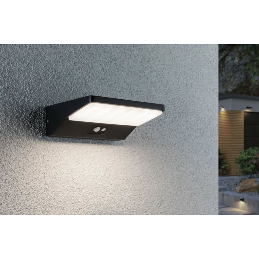 Aplică de exterior cu senzor LED/7,4W IP44 HOUSE 230V Paulmann 94333
