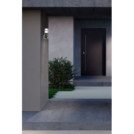 Aplică de exterior cu senzor TRITON 1xE27/28W/230V IP54 neagră Redo 90201