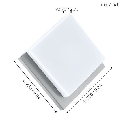 Aplică de exterior Eglo 1xLED/8,2W/230V IP44