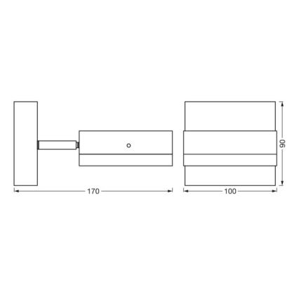 Aplică de exterior ENDURA CLASSIC 1xGX53/12W/230V IP44 Ledvance