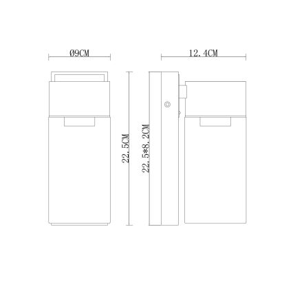 Aplică de exterior 1xE27/40W/230V IP44 Globo
