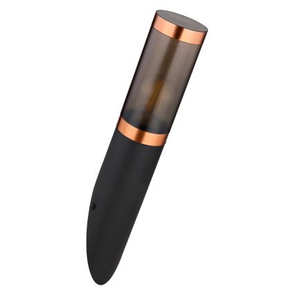Aplică de exterior Globo 1xE27/23W/230V IP44 negru/cupru
