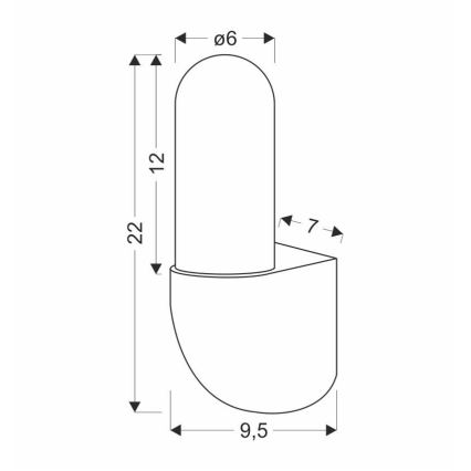 Aplică de exterior GYNURA 1xGU10/35W/230V IP65 negru