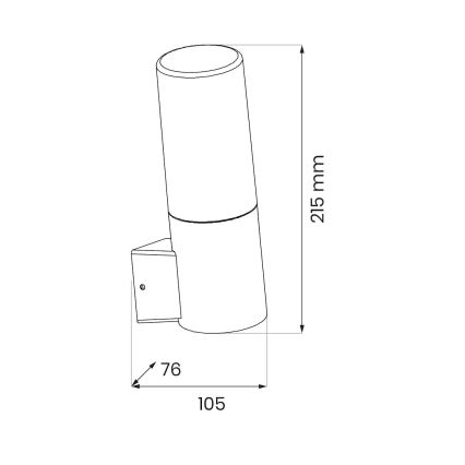 Aplică de exterior HARLEM 1xE27/60W/230V IP44 negru