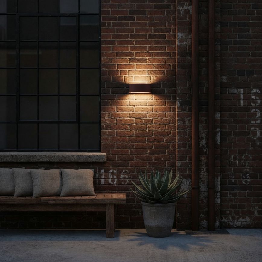 Aplică de exterior Ideal Lux ANDROMEDA 1xE27/60W/230V IP55 maro