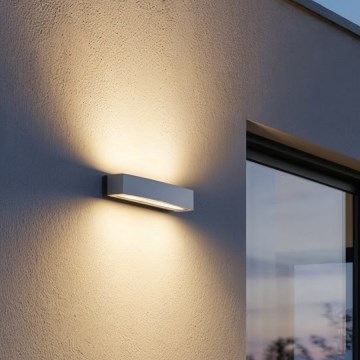 Aplică de exterior Ideal Lux ANDROMEDA 2xE27/60W/230V IP55 gri