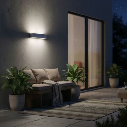 Aplică de exterior Ideal Lux ANDROMEDA 2xE27/60W/230V IP55 gri