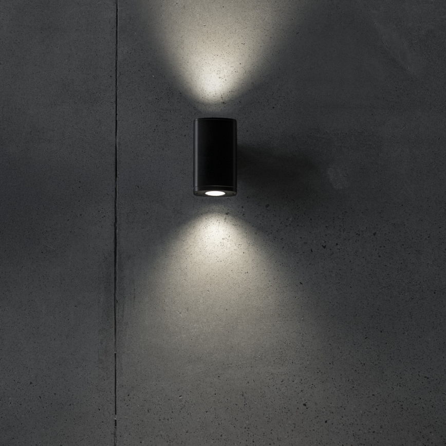 Aplică de exterior ZEVI 2xGU10/10W/230V IP54 negru