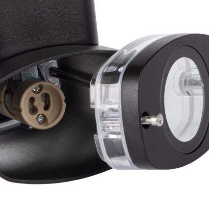 Aplică de exterior ZEVI 2xGU10/10W/230V IP54 negru