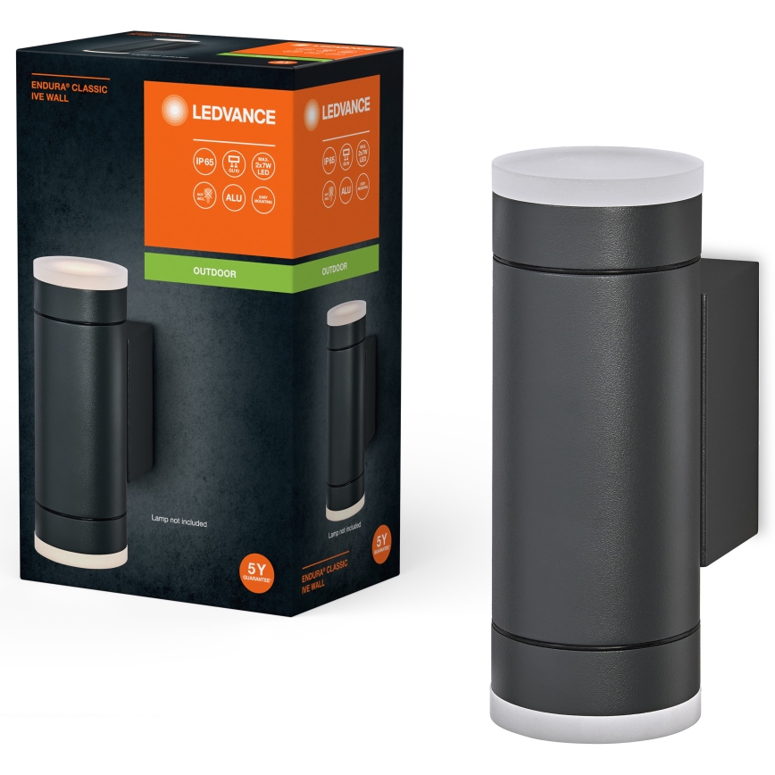 Aplică de exterior Ledvance IVE 2xGU10/35W/230V IP65