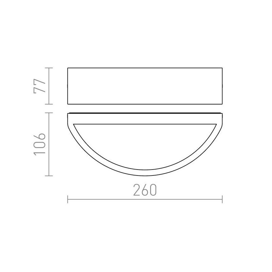 Aplică de exterior LESA 1xE27/26W/230V IP54 RED-Design Rendl-R10365