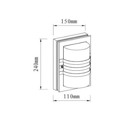 Aplică de exterior Lucide 14826/01/30 PRIVAS 1xE27/60W/230V IP44