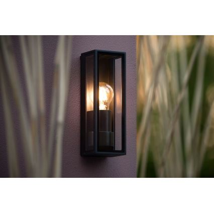 Aplică de exterior Lucide 15802/01/30 DUKAN 1xE27/15W/230V IP65 negru