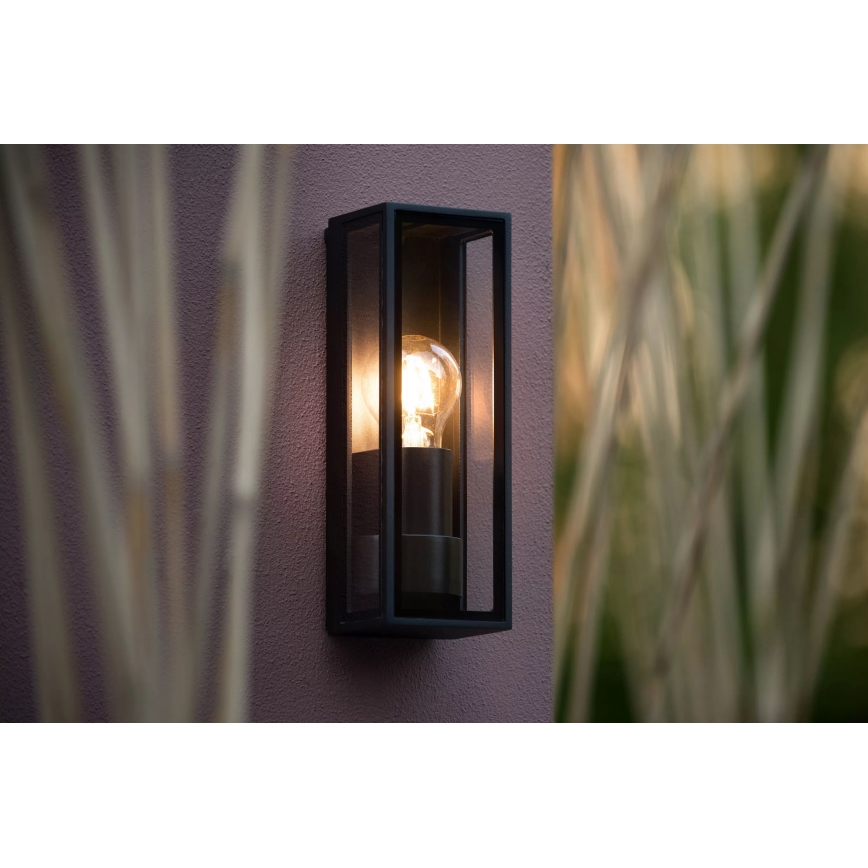 Aplică de exterior Lucide 15802/01/30 DUKAN 1xE27/15W/230V IP65 negru