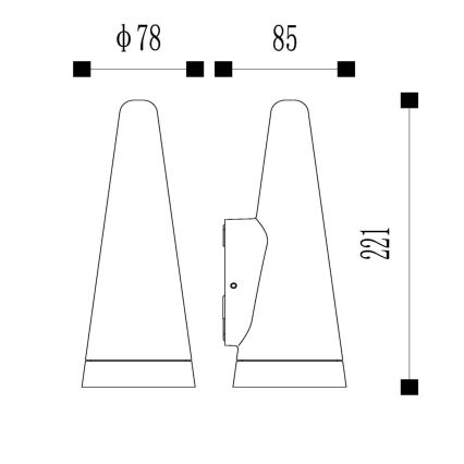 Aplică de exterior Lucide 27803/01/29 WIZARD 1xGU10/35W/230V IP54 negru